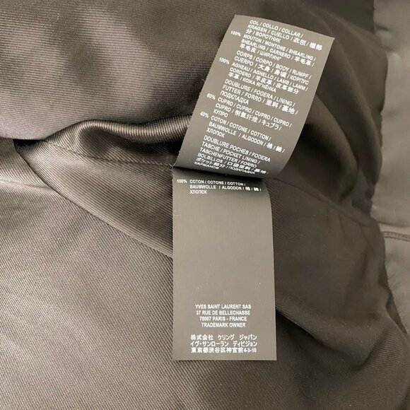 Saint Laurent Lambskin Trucker Jacket w/ Removable Shearling Collar (Size XS/42) - Picture 6 of 7